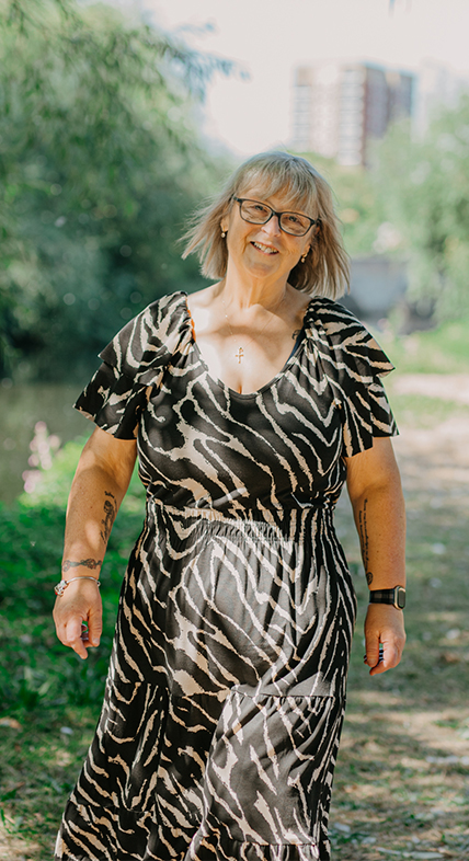 Judy after her mini gastric bypass surgery.