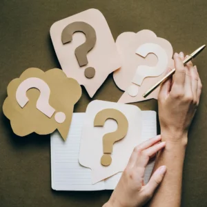 Photo of Cardboard Question Marks