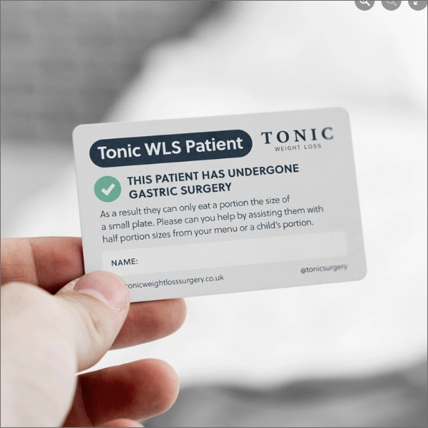 Photo of Tonic Weight Loss Patient Pass