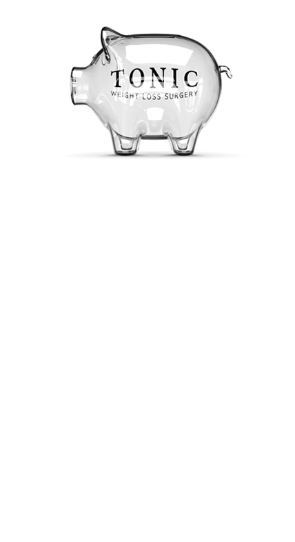 Graphic of Tonic Weight Loss Piggy Bank